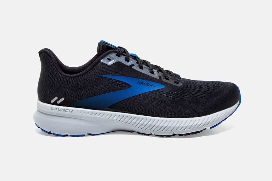 Brooks Launch 8 Road Running Shoes - Mens - Black/Grey/Blue - DG2081479